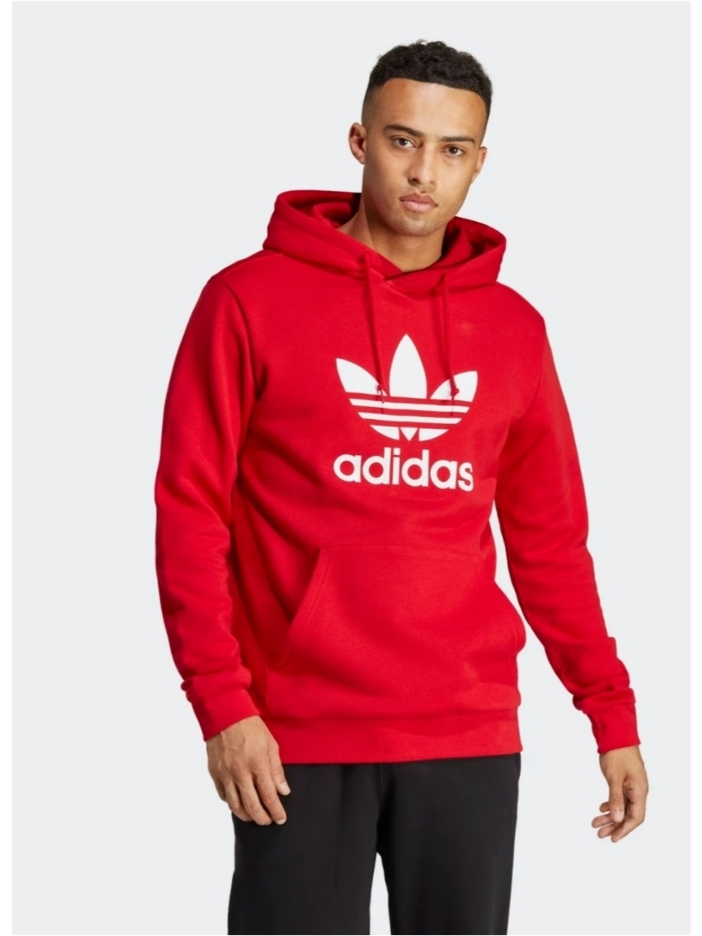 adidas | Men’s Red Trefoil Hoodie